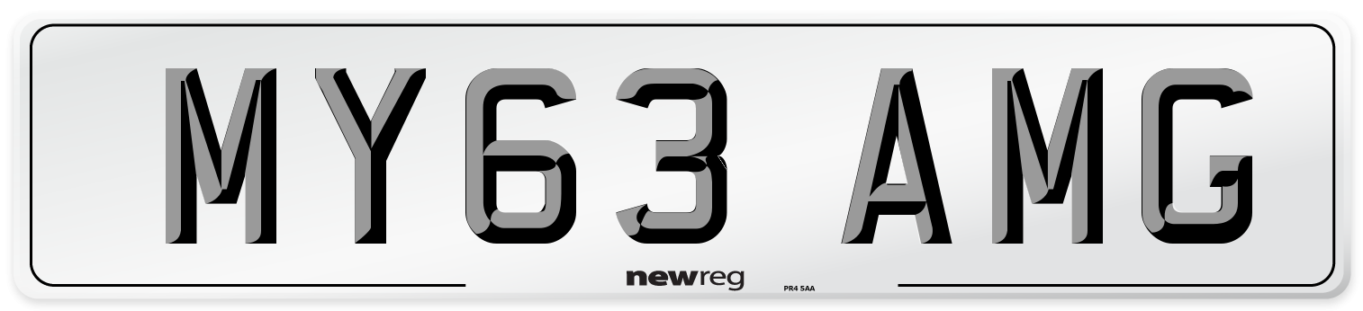 MY63 AMG Number Plate from New Reg